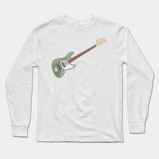 Vintage Avocado Green Electric J-Bass Long Sleeve T-Shirt